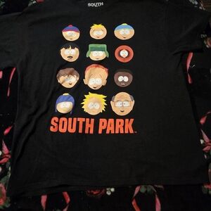 South Park Black Graphic Short Sleeve Tee